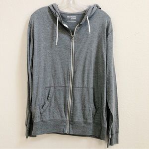 Old Navy Zip Hoodie, Medium, Gray